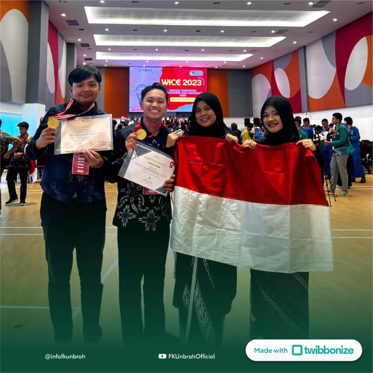Mahasiswa Fakultas Kedokteran Unbrah Merah 2 Medali Emas Dalam Ajang World Competition and Exhibition 2023 ( WICE) di Selangor Malaysia