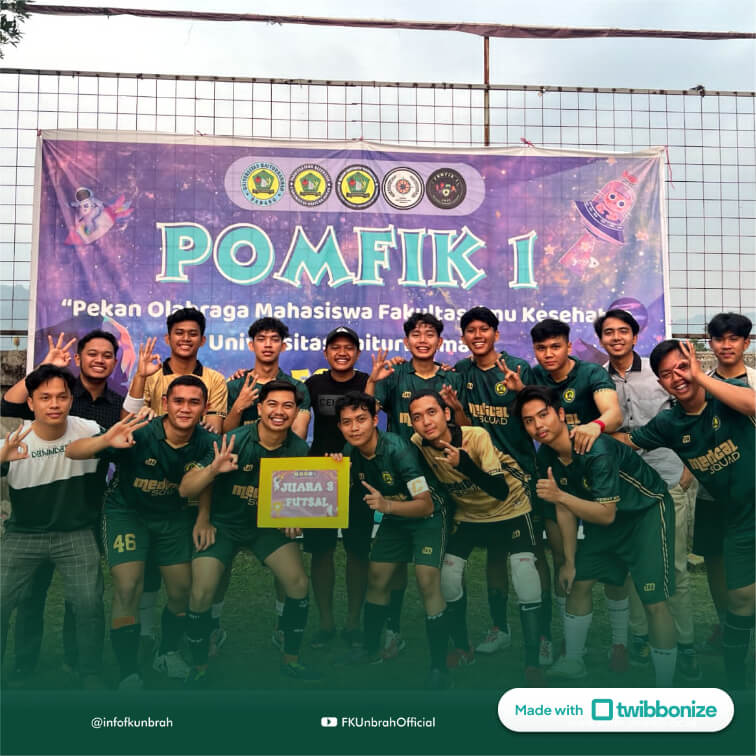 Mahasiswa Fakultas Kedokteran Unbrah Berhasil Meraih Juara III Futsal Pada Pergelaran Pekan Olahraga Mahasiswa Fakultas Ilmu Kesehatan ( POMFIK )